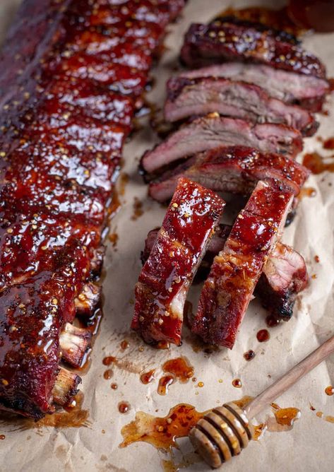 Honey Ribs Recipe, Short Ribs Recipe Oven, Crock Pot Country Ribs, Ribs In Instant Pot, Bbq Ribs In The Oven, Beef Ribs In The Oven, Short Ribs Crock Pot, Ribs Recipe Oven, Honey Ribs