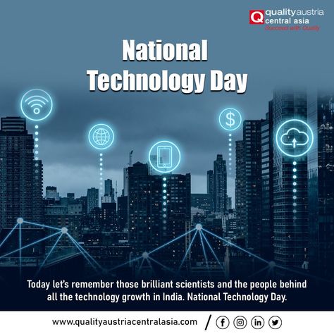 𝗡𝗮𝘁𝗶𝗼𝗻𝗮𝗹 𝗧𝗲𝗰𝗵𝗻𝗼𝗹𝗼𝗴𝘆 𝗗𝗮𝘆 Today let’s remember those brilliant scientists and the people behind all the technology growth in India. . . #qaca #qacacompany #nationaltechnologyday #technology #india #technologyday #national #tech #nationaltechiesday #science #innovation #techiesday #may #knowledge #technologynews #indiantechnology National Technology Day Creative Ads, National Technology Day, Technology Day, Creative Video, Creative Ads, Print Ad, Central Asia, Print Ads, New Technology