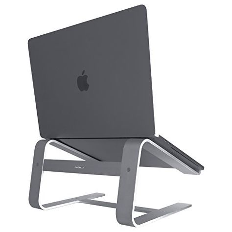 Macally ASTANDSG Aluminium Laptop Stand For Apple MacBook... https://www.amazon.co.uk/dp/B07FHHKKJ3/ref=cm_sw_r_pi_dp_U_x_A54MCb27XQXCG Laptop Stand For Desk, Laptop Desk Stand, Computer Stand, Macbook Laptop, Aluminium Design, Apple Laptop, Table Metal, Better Posture, Laptop Desk