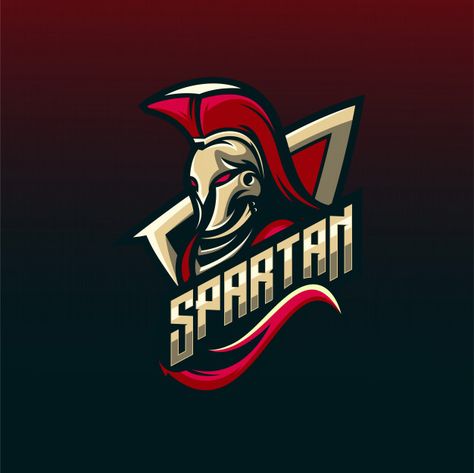 Spartan logo Premium Vector | Free Vector #Freepik #freevector #freelogo #freebadge #freeman #freesport Designer Identity, Spartan Logo, Logo Process, Sports Logo Design, Esports Logo, Game Logo Design, Sport Logo, Logo Art, How To Make Logo