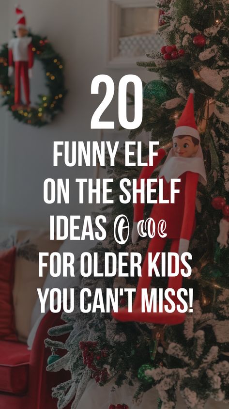 20 Hilarious Elf on the Shelf Ideas for Older Kids You Won't Want to Miss! Christmas Diy Projects, Christmas Diy Crafts, Festive Table Setting, Elf Antics, Holiday Countdown, The Elf On The Shelf, Unique Gift Wrapping, Kids Laughing, Christmas Projects Diy