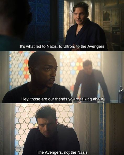 I’m With You Till The End Of The Line, Winter Soldier Memes, Sam And Bucky, Avengers Black Widow, Falcon And The Winter Soldier, Funny Marvel, Marvel Show, Marvel Tv, Funny Marvel Memes