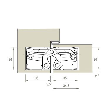 TE 640 3D :: TECTUS Concealed Hinges from Simonswerk :: Block Frame Soss Hinges, Hidden Doors In Walls, Concealed Door Hinges, Cabinet Detailing, Doors Interior Modern, Wall Panel Design, Hinges For Cabinets, Door Fittings, Door Detail