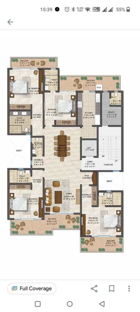 4 Bhk House Plan Indian, 4 Bhk House Plan, Apartment Planning, Two Story House Design, Indian House, Indian House Plans, Plan Layout, Building Plans House, Building House Plans Designs