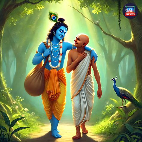 Celebrating timeless bonds and joyful moments. Happy Friendship Day! 🌿💙 . . #KrishnaAndSudama #EternalFriendship Krishna On Friendship, Friendship With Krishna, Happy Friendship Day Krishna, Krishna Sudama Friendship Images, Friendship Krishna Sudama, Sri Krishna, Happy Friendship, Happy Friendship Day, Friendship Day