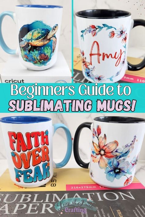 Sublimate Mugs, Cricut Projects Easy, Sublimation Gifts, Sublimation Ideas Projects Inspiration, Thoughtful Gifts For Her, Diy Jar Crafts, Mug Press, Infusible Ink, Sublimation Mugs