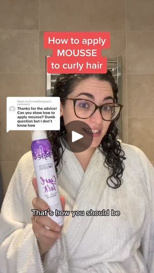 12K views · 64 reactions | Replying to @CursedCalypso here’s how you should apply mousse to style curly hair for the best defin | Tooticurls Best Hair Mousse For Curly Hair, How To Apply Mousse To Curly Hair, Hair Mousse How To Use, Best Hair Mousse, Curly Hair Mousse, Style Curly Hair, Air Dry Hair, Hair Mousse, Curly Hair