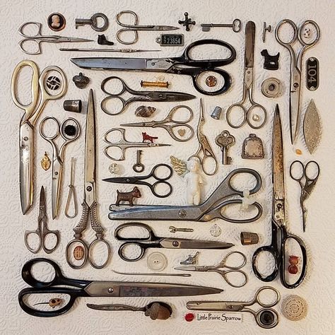 Object Collection, Stork Scissors, Antique Scissors, Small Sewing Rooms, Finding Me, Vintage Scissors, Collections Of Objects, Sewing Scissors, Antiques And Collectibles