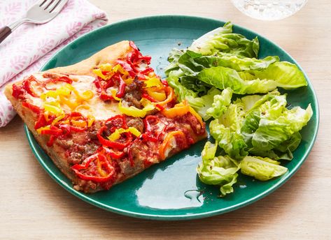 Dinner Ideas Sausage, Homemade Pizza Ideas, Pickled Banana Peppers, Pizza Roll Recipe, Ree Drummond Recipes, Meat Pizza, Delicious Family Meals, Pizza Ideas, Craving Pizza