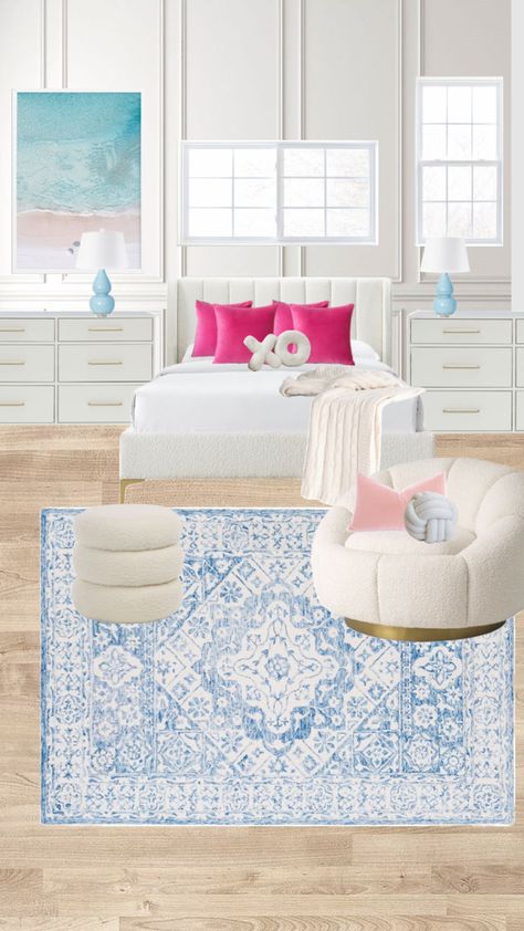 Blue Coastal Bedroom, Beach Theme Room, Pray For Surf, Dream Life House, Beach Room, Coastal Life, Coastal Bedroom, Teen Room, Beach Theme