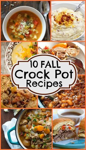 10 Fall Crock Pot Recipes that will warm your heart and soul! Find a whole collection featured on Design Dazzle! Soups Fall, Fall Slow Cooker, Crockpot Desserts, Fall Slow Cooker Recipes, Fall Crockpot, Crockpot Soups, Navage Patch, Dinners Healthy, Fall Crockpot Recipes