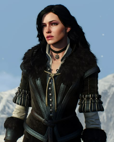 Yennefer of Vengerberg Witcher 3 Yennefer, Yennefer Witcher, Yennefer Cosplay, The Witcher Series, The Witcher Game, The Witcher Wild Hunt, The Witcher Geralt, Witcher Art, Black And White Outfit