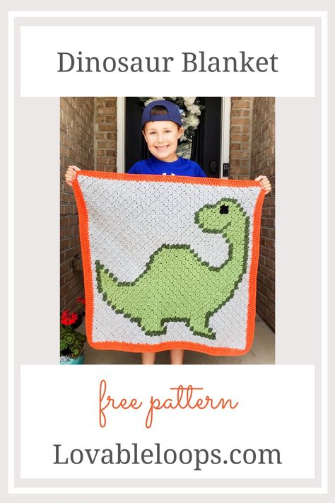 Crochet Dinosaur Pattern Free, Dinosaur Baby Blanket, C2c Crochet Pattern Free, Crochet Dinosaur Patterns, C2c Crochet Blanket, Dinosaur Blanket, Crochet Square Blanket, Crochet Baby Blanket Free Pattern, Graph Crochet