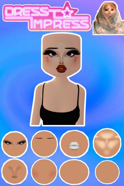 • 🏵️ • - #fyp #dti #dresstoimpress #dress #to #impress #roblox #dtiideas #aesthetic #outfitideas #dresstoimpressideas #idea #board #pin #robloxpin #robloxdti #robloxdresstoimpress Pumpkin Hair Dress To Impress, Dti Hacks, Custom Makeup, Board Pin, Dti Outfits, Dress Hairstyles, Idea Board, Clothing Hacks, Random Stuff