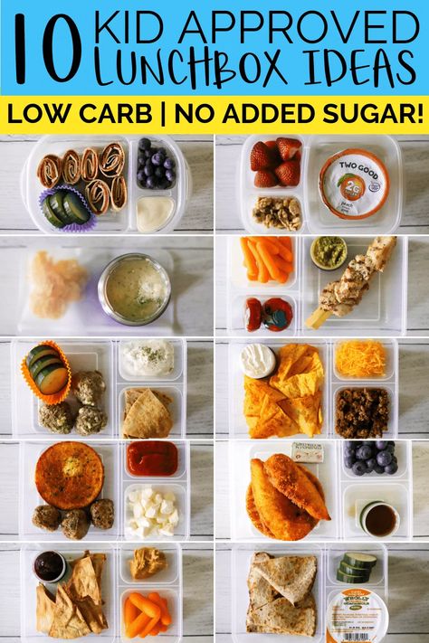 These low carb packed lunches will please even the pickiest of eaters and can easily be prepped ahead of time to save your sanity on busy school mornings! #healthylunchbox Low Carb School Lunch Ideas, Healthy Low Fat Recipes, Healthy Packed Lunches, Low Carb Soup Recipes, Low Carb Low Fat Recipes, Baking Powder Uses, School Lunch Ideas, Low Carb Muffins, Packed Lunches