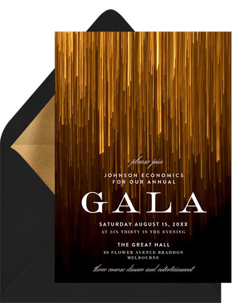 17 Elegant Gala Invitations for Your Next VIP Event - STATIONERS Festive Invitation, Elegant Party Invitations, Business Invitation Card, Formal Event Invitation, Luxury Event Design, Vip Design, Invitation Elegant, Awards Invitation Design, Event Invitation Card