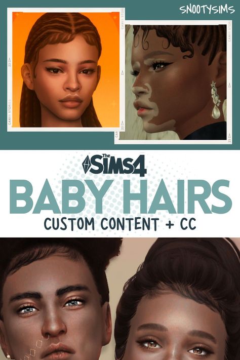 Custom content creators of the Sims 4 provide us with an array of different options for customization. So, if you’re looking to add more realistic and natural baby hairs for your Sims 4 characters, look no further! Below is a list of some our favorite baby hairs CC. Sims 4 Babyhair Edges, Sims 4 Edges Hair, The Sims 4 Edges Cc, Babyhairs Edges Sims 4, Realist Sims 4 Cc, Gege Sims Hair, Sims 4 Cc Hairline Edges, Sims 4 Dimples All Ages, Sims 4 Babyhair Edges Cc