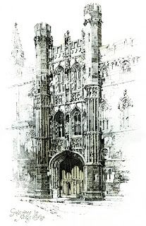 Illuminaries: Herbert Railton Herbert Railton, Urban Sketchbook, Franklin Booth, Graphic Drawings, Kings College, Urban Sketches, Architectural Sketches, Pen Drawings, Architecture History