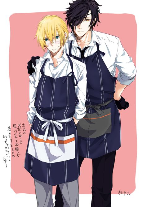 Yamanbagiri Kunihiro: Shokunba in apron Yamanbagiri Kunihiro, Shokudaikiri Mitsutada, Boy Apron, The Gallery, Drawing Reference, Anime Images, Anime Boy, Apron, Anime Art