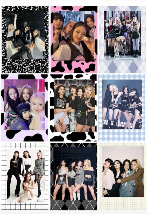 Black Pink Photocard, Blackpink Photocards, Foto Cars, Blackpink Square Up, Blink Book, Black Pink Background, Lomo Card, Pop Stickers, Blackpink Poster