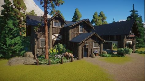 Planet Zoo Grizzly Bear Habitat, Planet Zoo Taiga, Planet Zoo Buildings, Coaster Inspiration, Planet Games, Taiga Biome, Zoo Inspiration, Zoo Map, Zoo Architecture