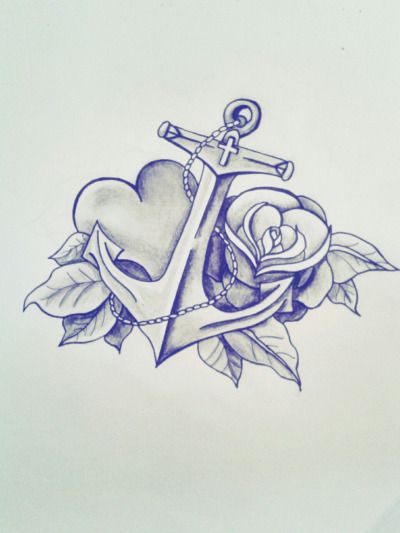 Beautiful anchor tattoo design... I love the heart Anker Tattoo Design, Tattoo Foot, Anchor Tattoo Design, Anker Tattoo, Kunst Tattoos, Anchor Tattoos, Tattoo Zeichnungen, Anchor Tattoo, Tattoos For Daughters