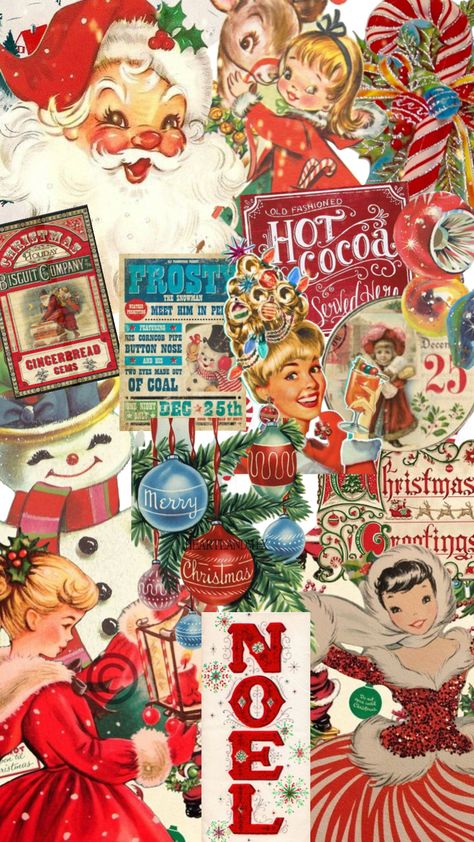 Christmas Vintage Aesthetic Wallpaper, Christmas Wallpaper Vintage Aesthetic, Vintage Christmas Astethic, Old Fashioned Christmas Wallpaper, Vintage Valentines Background, Antique Christmas Wallpaper, Cute Vintage Christmas Wallpaper, Christmas Wallpaper Nostalgia, Vintage Christmas Magazine