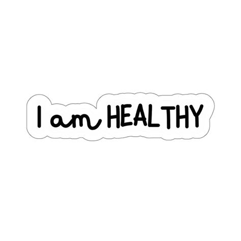 Affirmation Motivation, I Am Healthy, Stickers High Quality, Love Affirmation, Planner Journaling, Vision Board Images, Happy Stickers, Bubble Stickers, Mirror Stickers