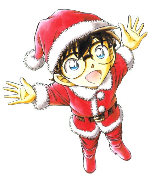 #DetectiveConan #Chrismas #2015 #Conan Merry Christmas Art, Conan Detective, Boom Shakalaka, Edogawa Conan, Gosho Aoyama, Images Harry Potter, Kudo Shinichi, Magic Kaito, Case Closed