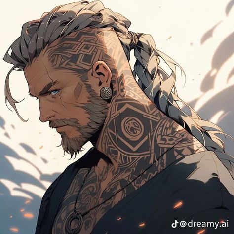 Barbarian Character Design Male, Barbarian Dnd, Viking Character, Avatar Ideas, Viking Art, Dungeons And Dragons Characters, Dnd Art, Fantasy Male, Character Design Male