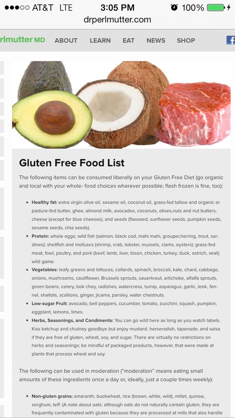 Grain brain food list Brain Diet, Gluten Free Food List, Grain Brain, Free Diet Plans, Gluten Free Food, Overnight Oat, Gluten Free Living, Gluten Free Grains, Healthy Brain