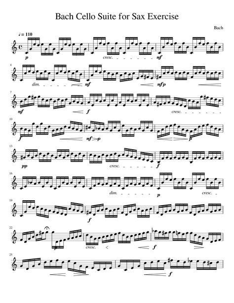 Bach Cello Suite for Sax Exercise Sheet music for Tenor Saxophone | Download free in PDF or MIDI | Musescore.com Alto Sax Sheet Music, Tenor Saxophone Sheet Music, Sax Music, Popular Piano Sheet Music, Alto Saxophone Sheet Music, Banjo Music, Cello Sheet Music, Trumpet Sheet Music, Jazz Saxophone