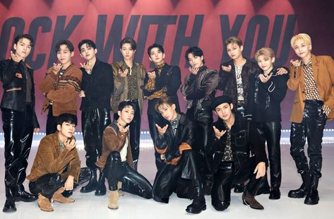 Seventeen Ot13, Image Rock, Choi Hansol, Seventeen Debut, Seventeen Album, Pledis 17, Pledis Entertainment, Group Photos, Boy Bands