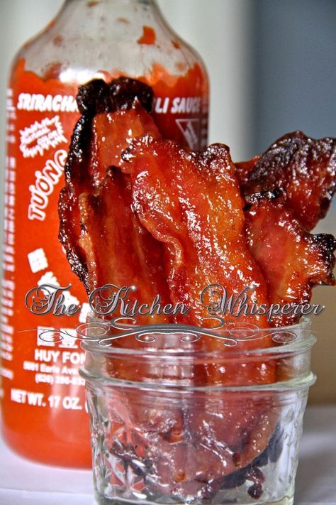 Sriracha Spiced Bacon – Man Candy II Sriracha Recipes, Smoked Chili, Food Fest, Baked Bacon, Candied Bacon, Fall Food, Smoked Bacon, Bacon Recipes, Man Candy