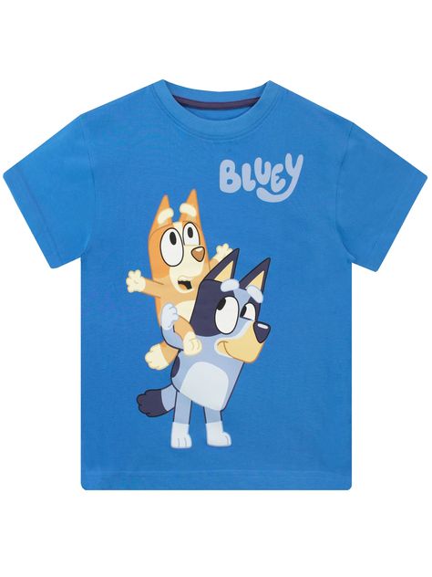 PRICES MAY VARY. 100% Cotton Pull On closure Kids Bluey T-Shirt Make every day more fun with this adorable Bluey t shirt A blue t-shirt with 'Bluey' written on the chest, featuring Bluey and her younger sister Bingo Made from recycled materials. Officially licensed Bluey merchandise Boys Bluey T-Shirt. Young Bluey fans will love this adorable Bluey t-shirt! This blue tee showcases favourite sister characters Bluey and Bingo, along with 'Bluey' written on the chest. Your pup will be ready for a d Bingo Machine, Bluey And Bingo, Friendship Symbols, Crafts From Recycled Materials, Family Crafts, Summer Memories, Birthday Gifts For Boys, Perfect Boy, Boy Tees