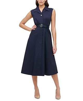 Tommy Hilfiger Dress Outfits, Shirt Dress Midi, Tommy Hilfiger Belt, Chiffon Shift Dress, Macys Women, Sleeveless Shirt Dress, Paisley Maxi Dress, Tommy Hilfiger Dress, Tommy Hilfiger Outfit