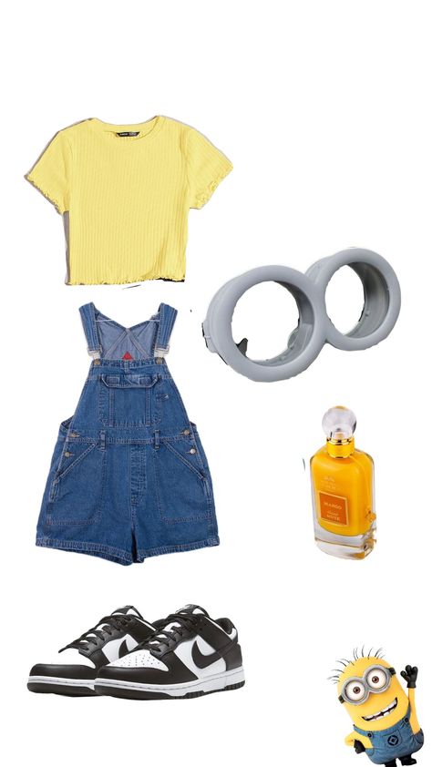 how to become a minion xx Minon Costume Cute, Minion Outfit Ideas, Minion Inspired Outfit, Minions Outfit, Minion Makeup, Purple Minion Costume, Spooky Dooky, Choir Outfits, Minions Costume