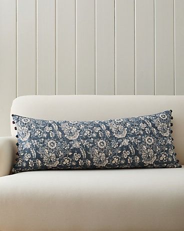 Blue Floral Dolce Quilted Reversible Pillow Cover Navy Sofa, Navy Blue Bedrooms, Cottage Pillows, Seasonal Pillows, Dec Pillows, Throw Pillow Inserts, Euro Pillow, Ditsy Floral Print, Euro Pillow Shams