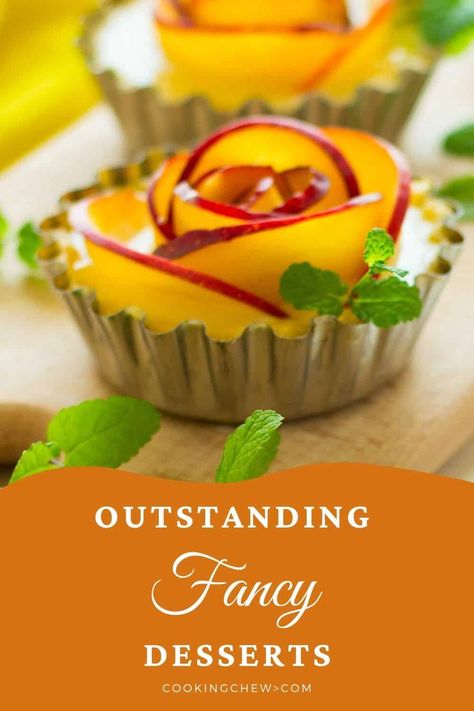 Have you been thinking about creating your own dessert table soon? Here are 25 outstanding fancy desserts to inspire your next dessert table! Try them now. Elegant Simple Desserts, Creative Desserts Ideas, Fall Fine Dining Desserts, Dessert Hors D'oeuvres, Unique Desserts Creative Food, Decadent Desserts Elegant, Impressive Desserts Dinner Parties, Elegant Desserts Beautiful, Intricate Desserts