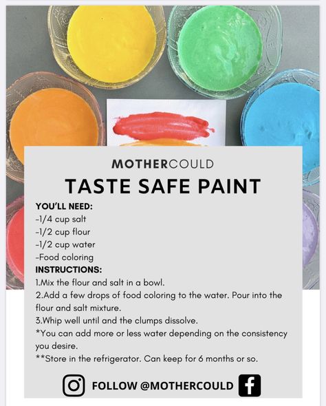 Edible Sensory Play, Homemade Paint, Baby Sensory Play, Sensory Crafts, Sensory Activities Toddlers, Baby Play Activities, Edible Paint, Baby Learning Activities, Toddler Learning Activities