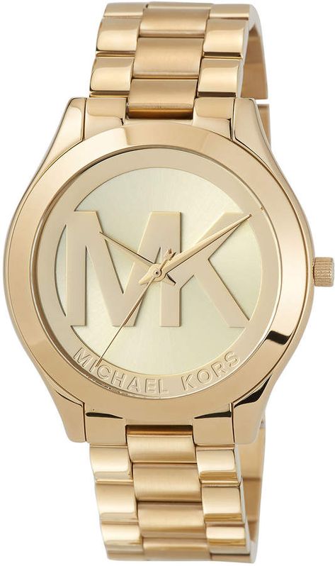 Michael Kross, Watches Women Michael Kors, Slim Watches, Gold Watches, Resin Bracelet, Wood Bracelet, Michael Kors Collection, Women's Watches, Elegant Bracelet