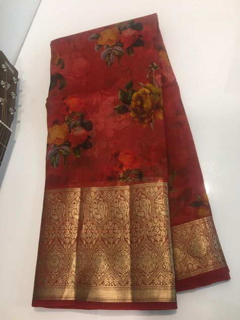 PELLIKALABYSIRI: *🤩Our most selling product🤩  Pure #Kora #organza... Kora Silk Sarees With Price, Kanjivaram Sarees Silk With Prices, Pink Saree Silk, Organza Digital Print, Kora Sarees, Kanjivaram Sarees Silk, Lehenga Saree Design, Kora Silk Sarees, Kota Silk Saree