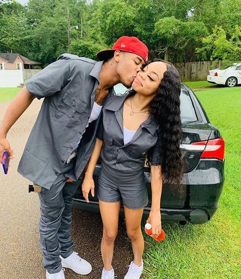 Couple Fits, Bae Goals, Cute Couple Outfits, Black Love Couples, Couples Vibe, Black Couples Goals, Cute Relationship Photos, Matching Couple Outfits, Relationship Goals Pictures