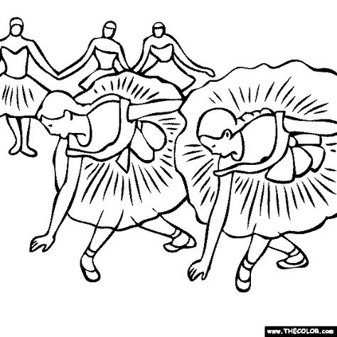 Edgar Degas - dancers, ballerinas coloring page Famous Art Coloring, Degas Ballet, Dance Coloring Pages, Degas Ballerina, Edgar Degas Art, Degas Dancers, Famous Art Paintings, Famous Art Pieces, Degas Paintings