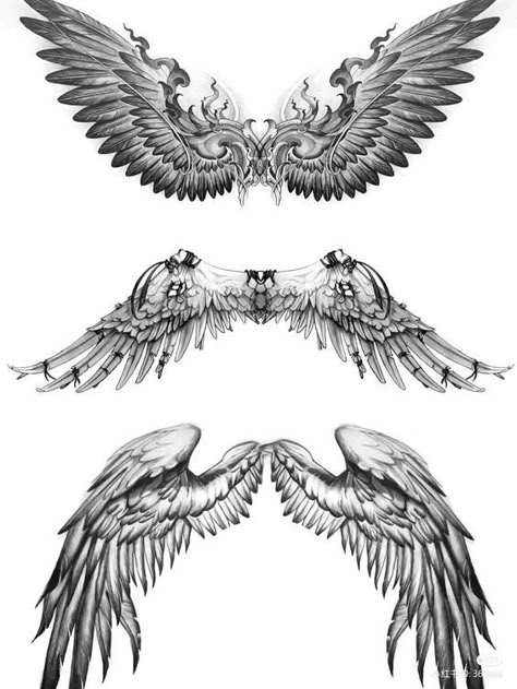 Rear Neck Tattoo, Angel Wings Tattoo For Men, Male Angel Tattoo, Winged Tattoo, Back Tattoos For Guys Upper, Wings Tattoos, Fallen Angel Wings, Wing Tattoos On Back, Alas Tattoo