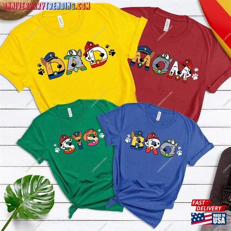 Camisa Paw Patrol, Toddler Thanksgiving Shirt, Paw Patrol Outfit, Paw Patrol Birthday Shirt, Paw Patrol Shirt, Matching Family Shirt, Family Birthday Shirts, Patrol Party, First Birthday Shirts