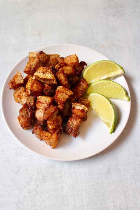 Air Fried Chicharrones Fried Chicharrones Recipe, Air Fryer Chicharrones, Chicharrones Recipe, Air Fry Recipes, Fry Recipes, Deep Fry, Hispanic Food, Fried Pork, Air Frying