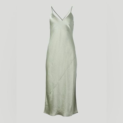 Like New Aritzia Wilfred Only Maxi Slip Dress. Size Xs. Silver Sage Green. Only Worn Once To A Wedding Then Dry Cleaned. Super Flattering. Only Selling Because It’s Too Small On Me Now :( Aritzia Dress, Silver Sage, Sage Green Color, Maxi Slip Dress, Aritzia Wilfred, Me Now, Sage Green, Green Colors, A Wedding