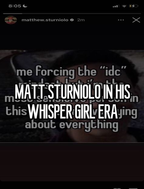 Sturnolio Triplets, Whisper Girls, Sturniolo Triples, Pinterest Whispers, I Relate, Whisper Girl, Jeff Buckley, Matt Sturniolo, Smile Everyday