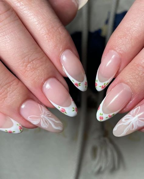 Peonies Nails, Peony Nails, Nail Designs Cute, Bubble Nails, Cute Simple Nails, French Flowers, Casual Nails, Soft Nails, Dream Nails